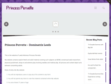 Tablet Screenshot of princesspervette.com